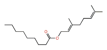 (E)-3,7-Dimethyl-2,6-octadienyl nonanoate